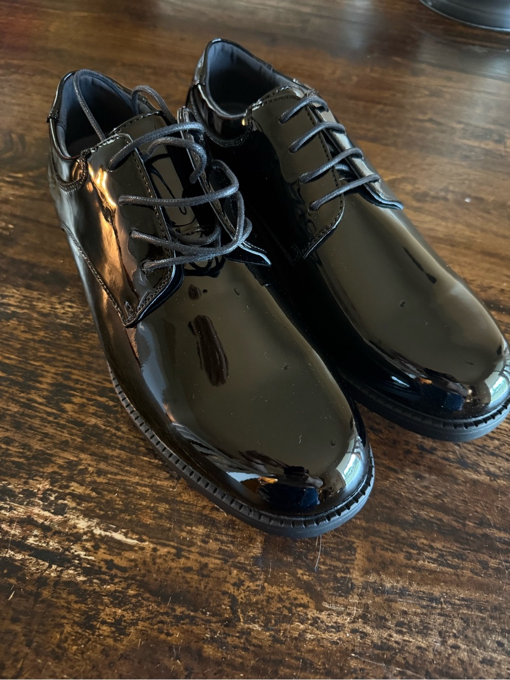 Men's Black Patent Dress Shoes